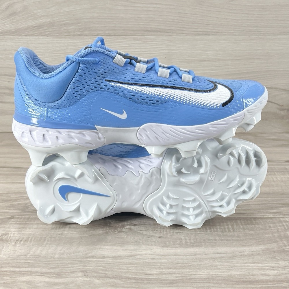 Nike Alpha Huarache Elite 4 Low MCS Baseball Cleats UNC Blue Sz 12.5 FN7221-403